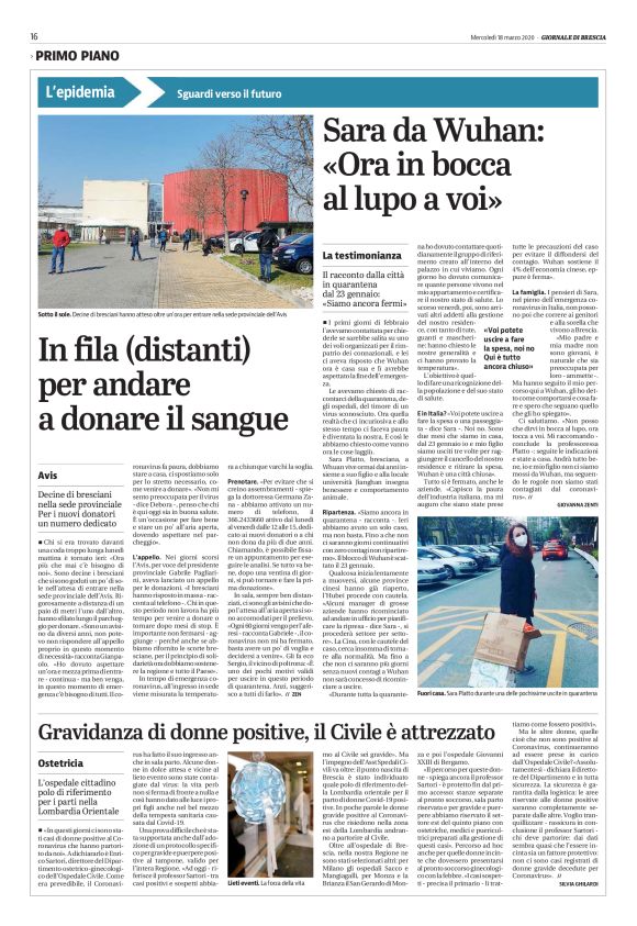 Giornale di Brescia - 18/03/2020