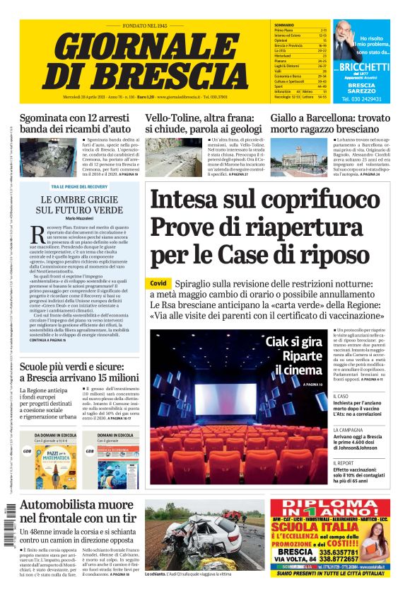 Giornale di Brescia - 28/04/2021